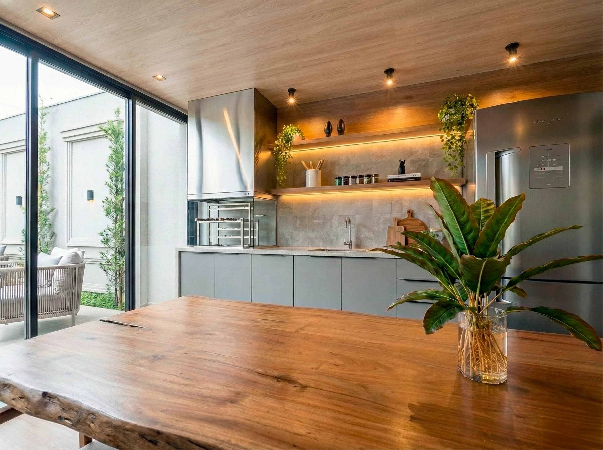 Área Gourmet L’Abbraccio: interiores em Valinhos, SP, projeto da LN Arquitetura