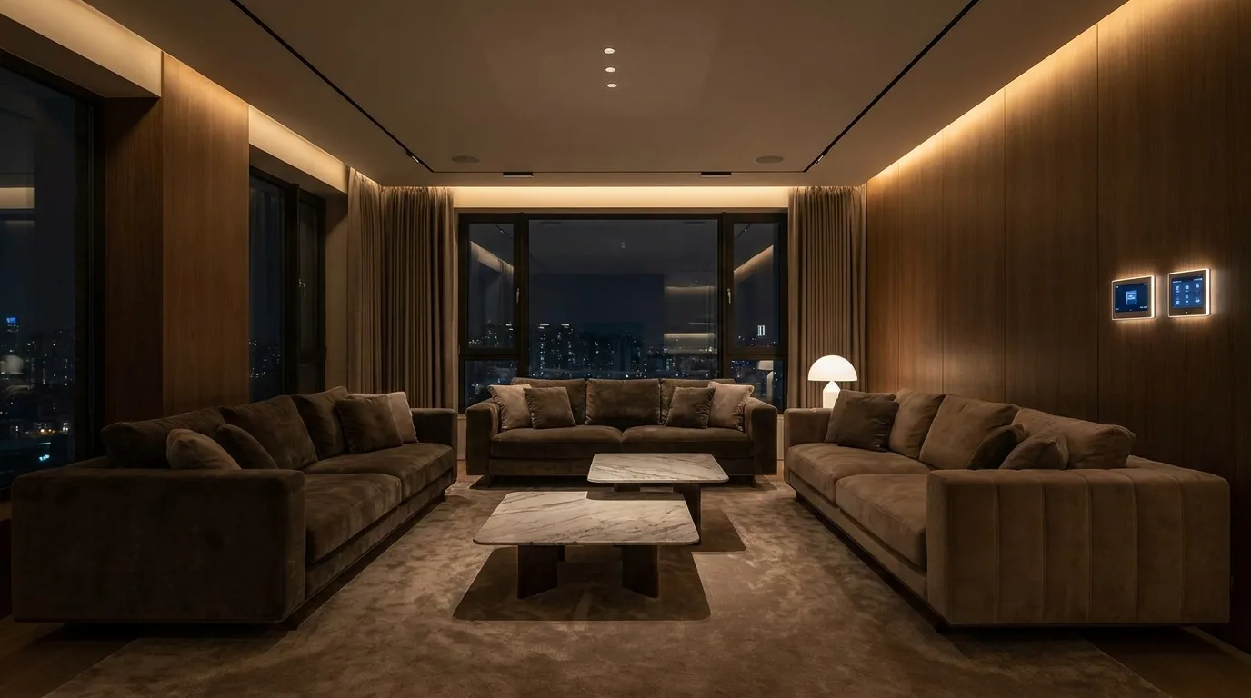 Automação da iluminação: cenas de luz e dimerização em casa