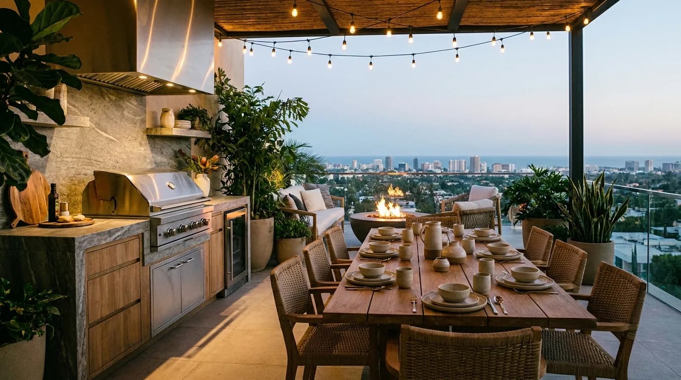 Varandas gourmet de alto padrão: o novo coração social da casa